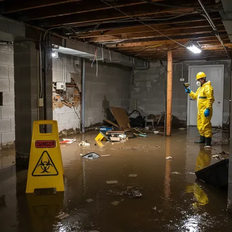 Flooded Basement Electrical Hazard in Stonecrest, GA Property